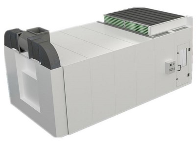 Unidade de ventilador: ventilador centrífugo de entrada dupla, motor externo