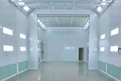 Cabine de pintura lateral downdraft