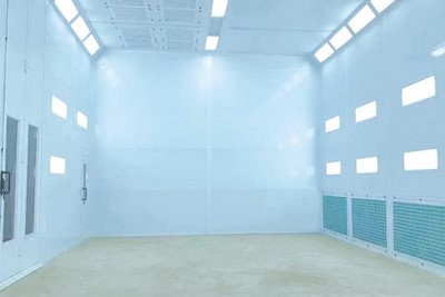 Cabine de pintura semi-downdraft 