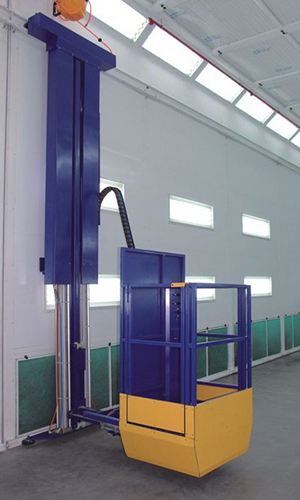 Elevadores para Cabines de Pintura, Elevadores Pneumáticos