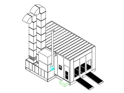 Cabine de 7m de spray