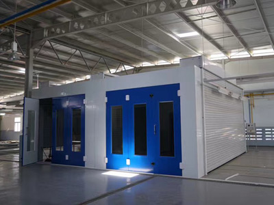 Linha de cabines de pulverização de pintura na Indonésia