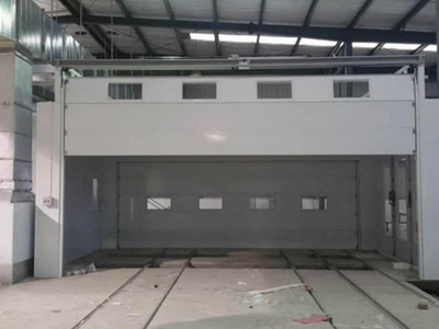 Cabine de pulverização para camiões na Indonésia